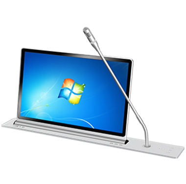 17.3寸單屏超薄觸控帶話筒升降無(wú)紙化會(huì)議終端